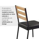 Ver imagem 6 de Conjunto para Sala de Jantar com 4 Cadeiras Londres Preto/Fosco/Marmorizado