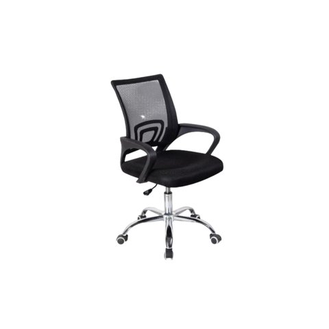 Cadeira de Escritório Trevalla Tl-cde-26-1 Ergonômica Preta com Estofado de Malha
