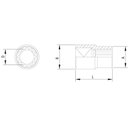 Ver imagem 2 de Soquete Estriado em Aço Cromo Vanádio 5 Mm - Encaixe 1/4" Tramontina Pro Tramontina