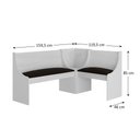 Ver imagem 4 de Canto Alemão sem Mesa Branco - Hecol