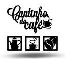Ver imagem 1 de Painel Decorativo Cantinho Do Café Com Quadros Mdf Aplique