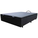 Ver imagem 3 de Base Cama Box Baú Casal Suede Preto