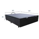 Ver imagem 2 de Base Cama Box Baú Casal Suede Preto