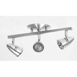 Spot De Sobrepor Para 3 Lâmpadas Gu10 Cor Spt 403 Escovado