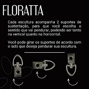 Esculturas de Parede em Aço Exclusiva no Brasil para Sala, Quarto, Escritório, Hall de Entrada - Kit - 4