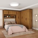 Ver imagem 1 de Guarda Roupa Casal Modulado 5 Portas Hercules 4 Portas 4 Gavetas Cinamomo