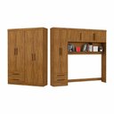 Ver imagem 2 de Guarda Roupa Casal Modulado 5 Portas Hercules 4 Portas 4 Gavetas Cinamomo