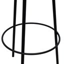 Ver imagem 6 de Banco Alto Tripé Metal Assento Madeira Preto/Branco