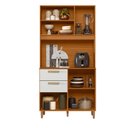 Ver imagem 4 de Kit de Cozinha Marina Piccolo 3 Portas 2 Gavetas MDF 92cm Freijó Pallazio