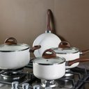 Ver imagem 2 de Jogo de Panelas Brinox 4 Peças Antiaderente Ceramic Life Smart Plus Cor Vanila Vanilla