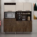 Ver imagem 1 de Kit Cozinha Compacta 7 Portas 2 Gavetas Imbuia/Off White
