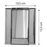 Acabamento para Válvula de Descarga Base Hydra Deca ou Docol Cromado Inox Metal Abs Premium Pmx - 3