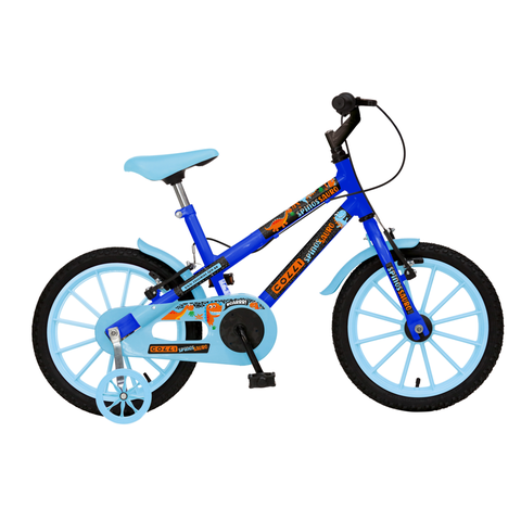 Bicicleta Dinos Spinossauro Aventuras, Aro 16, Quadro 12, com Freios V-brake, com Rodas de Apoio e C