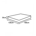 Ver imagem 2 de Lençol de Baixo Casal Padrão Avulso com Elástico Primor Percal 400 Fios - Branco