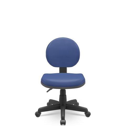 Cadeira Executiva Giratoria Odin - Couro Sintetico Corano - Azul