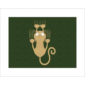 Tapete Capacho Gato Arranhão