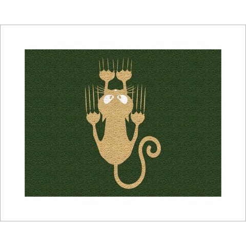 Tapete Capacho Gato Arranhão