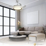 Ventilador Plafon Retrátil Teto Controle Remoto Led 4 Pás Fresh Wind Slim Branco - 5