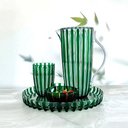 Ver imagem 2 de Jarra com Tampa em Bio Plástico Não Fóssil, 1,7 Lt 19,5 X 13 X H 27 Cm - Dolcevita - Esmeralda - Guz