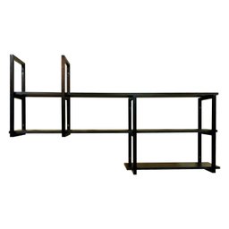 Prateleira Suspensa Decorativa Estilo Industrial Moderna e Elegante Mdf 1mt - 2