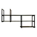 Ver imagem 2 de Prateleira Suspensa Decorativa Estilo Industrial Moderna e Elegante Mdf 1mt