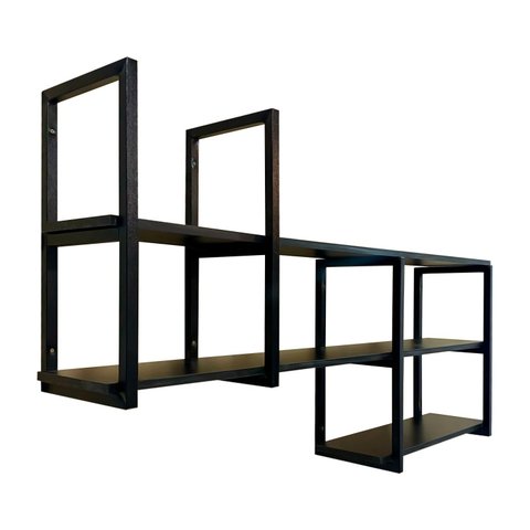 Prateleira Suspensa Decorativa Estilo Industrial Moderna e Elegante Mdf 1mt