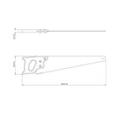 Ver imagem 2 de Serrote Profissional para Madeira 20" Tramontina Master Aço Carbono 7 Dentes por Polegada