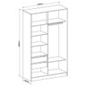 Guarda Roupa 2 Pt De Correr Mdf Duna Line Com Macadamia - 3