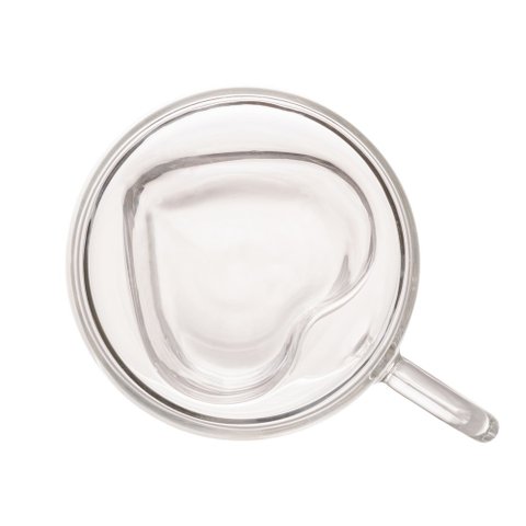 Conjunto 2 Xícaras P/café Dupla Parede de Vidro Heart Lyor 1374