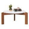 Mesa De Centro Para Salas Escritórios Lounges E Varandas:Mesa de centro Branca - 2