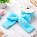 Ver imagem 3 de Rolo Fita Pelúciada Aramada Azul Páscoa 6,3cm 2,7m Kit 6pçs