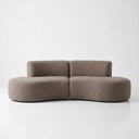 Ver imagem 3 de Sofá Orgânico Módulo Curvo Savana Boucle Cappuccino - Vimont Moveis