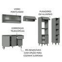 Ver mais imagens de Armário De Cozinha Completa 300cm Cinza Nice Madesa 08 Cinza