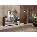 Ver mais imagens de Aparador Buffet com Espelho Multimóveis Vegas com 4 Portas FG3560 Preto/Branco
