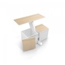 Ver mais imagens de Conjunto Mesa Multiuso com 4 Bancos Baú Tamanduá CabeCasa MadeiraOriginals