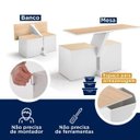 Ver imagem 7 de Conjunto Mesa Multiuso com 4 Bancos Baú Tamanduá CabeCasa MadeiraOriginals