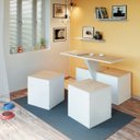 Ver imagem 1 de Conjunto Mesa Multiuso com 4 Bancos Baú Tamanduá CabeCasa MadeiraOriginals