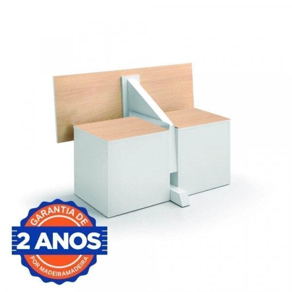 Conjunto Mesa Multiuso com 4 Bancos Baú Tamanduá Cabecasa MadeiraMadeira - 5