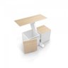 Conjunto Mesa Multiuso com 2 Bancos e 1 Cubo Pet Tamanduá CabeCasa MadeiraOriginals - 8