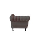 Ver imagem 7 de Recamier Decorativo Divã Amsterdã 147cm Lado Direito Couro Marrom