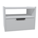 Ver imagem 3 de Kit Mesa de Cabeceira Voxa Móveis Mdf Suspenso 2 Uni. Branco