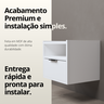 Kit Mesa de Cabeceira Voxa Móveis Mdf Suspenso 2 Uni. Branco - 2