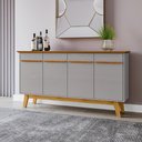 Ver imagem 1 de Balcão 4 Portas Valiente Nature Off White