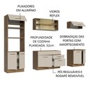 Ver imagem 5 de Armário de Cozinha Completa 270cm Rustic/crema Agata Madesa 03