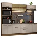 Ver imagem 3 de Armário de Cozinha Completa 270cm Rustic/crema Agata Madesa 03
