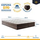 Ver imagem 3 de Colchão de Espuma D70 Pillow In Ultra Dream Anjos Casal 138 Cm