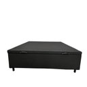 Ver imagem 1 de Base de Cama Box com Baú Viuva ou Casal em Corino - Preto - Casal