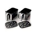 Ver imagem 3 de Fritadeira Air Fryer Metal Duplo Cesto Ariete 9l 2100w 220v
