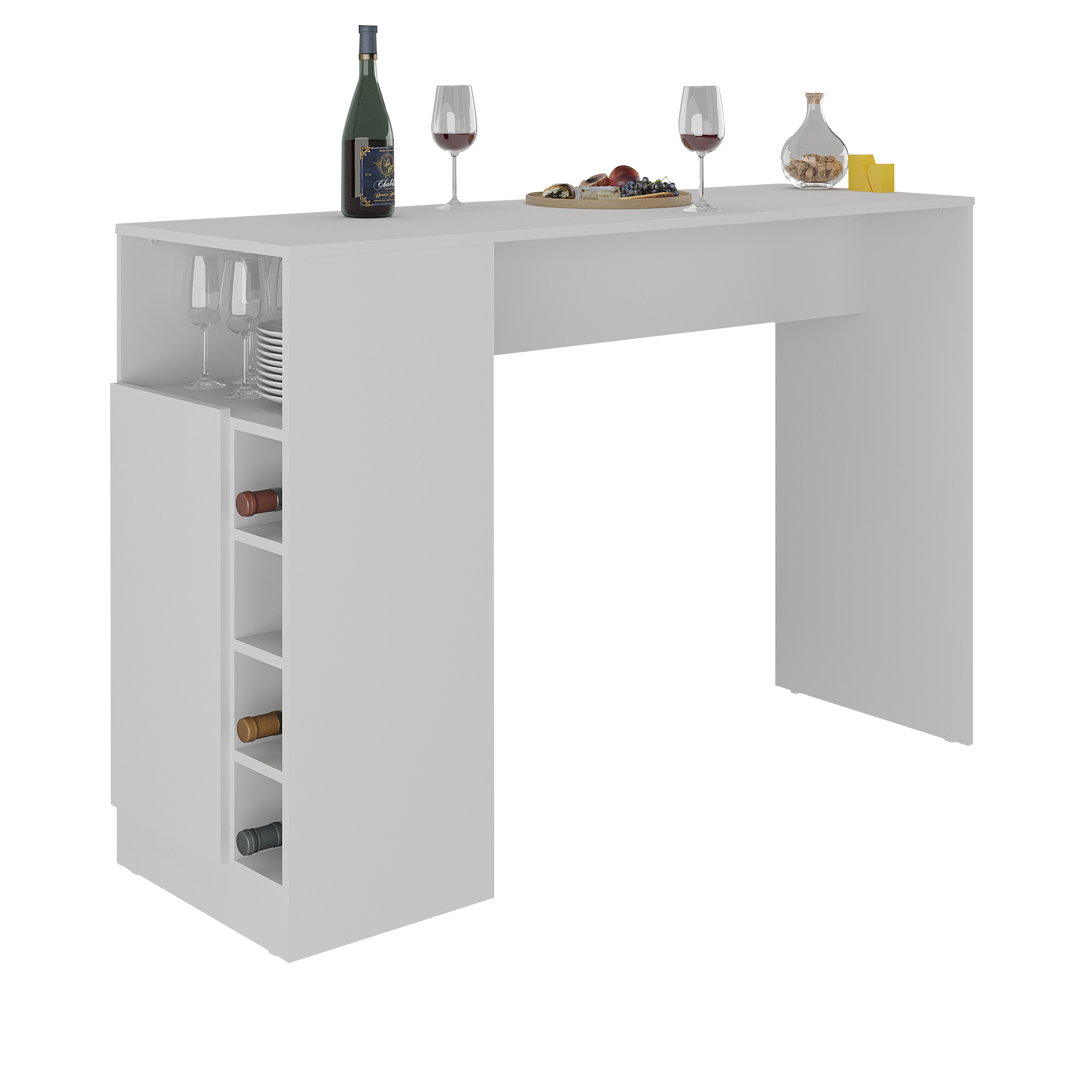 Bancada Balcão/mesa de Cozinha com Adega e 1 Porta Multimóveis Mp2144 Branco - 2