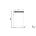 Ver imagem 2 de Lixeira Inox com Pedal 20 Litros Tramontina - 94538/120